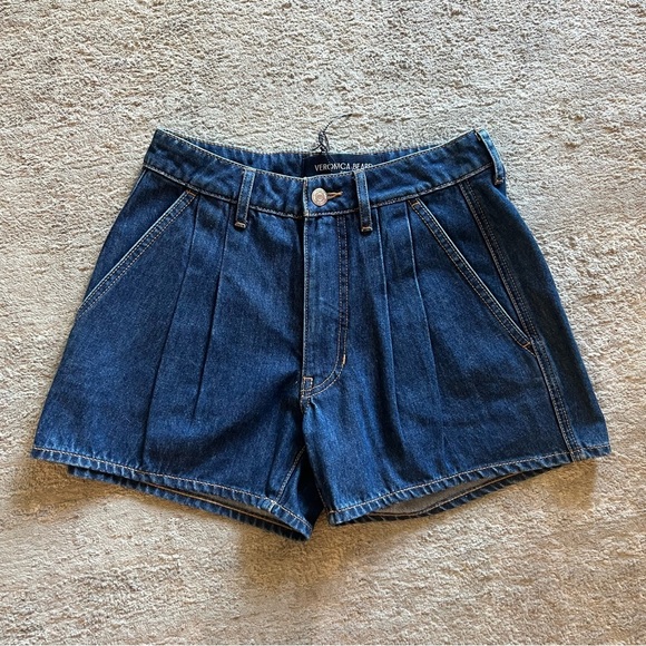 NWT Veronica Beard Simpson Denim Shorts - Picture 10 of 11